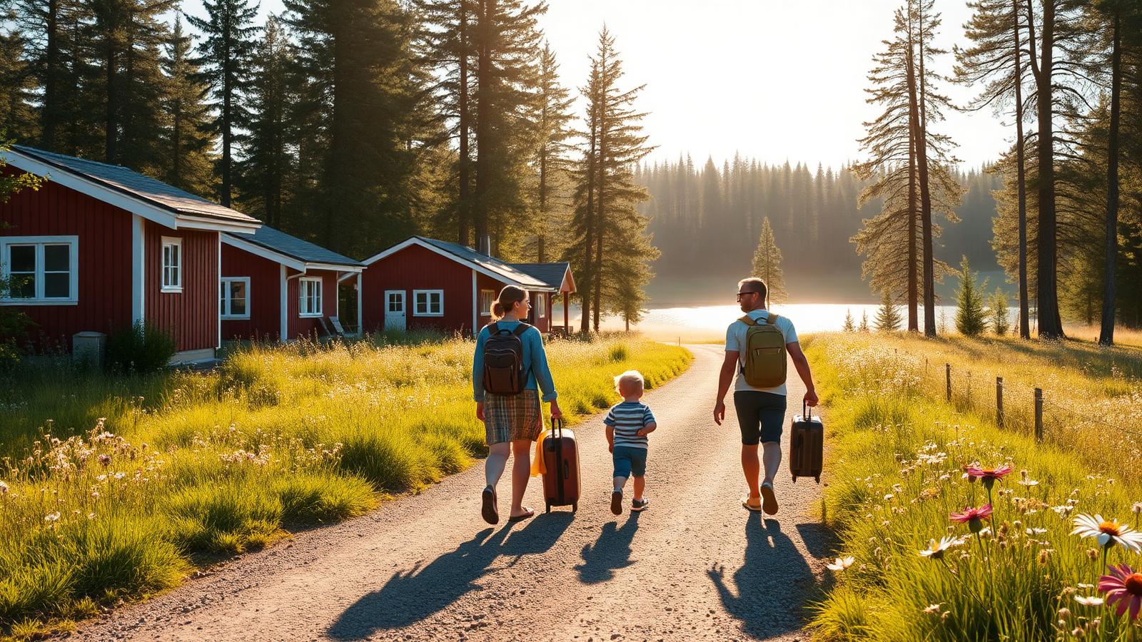 Tågmissen gav familjen Lindqvist deras livs drömsemester i gömda småländska Älmeboda