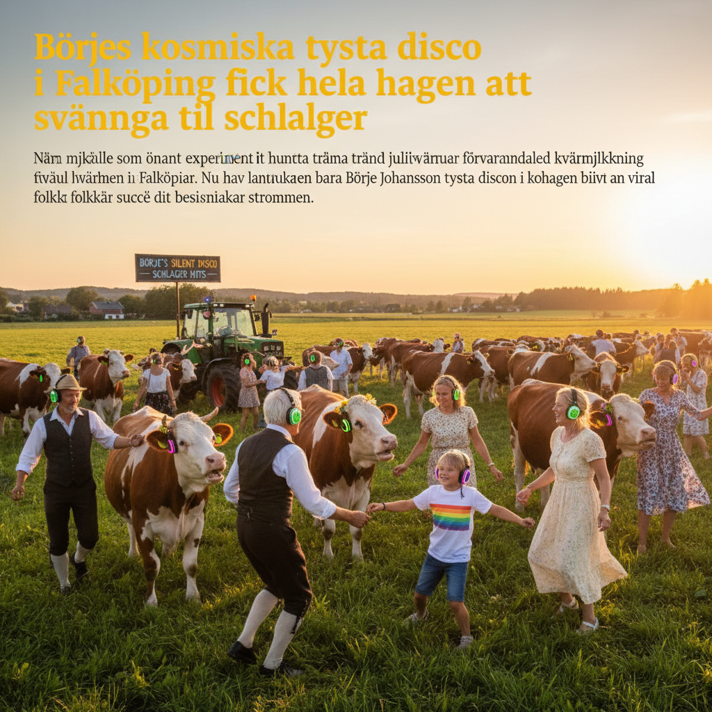 Börjes kosmiska tysta disco i Falköping fick hela hagen att svänga till schlager
