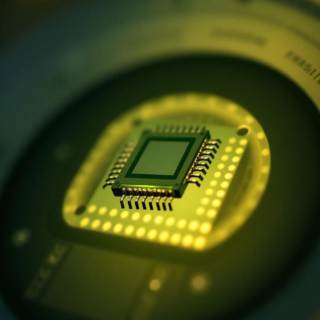 Ett mikrochip i storlek med ett riskorn