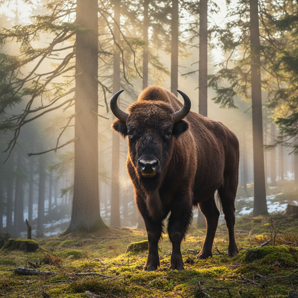 Den europeiska bisonoxens återkomst: Historisk milstolpe nådd i Karpaterna