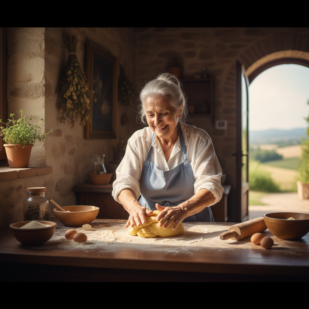 Den glada pastafesten i Toscana: Grannbyarna lade ned gammalt groll för jättefettuccine