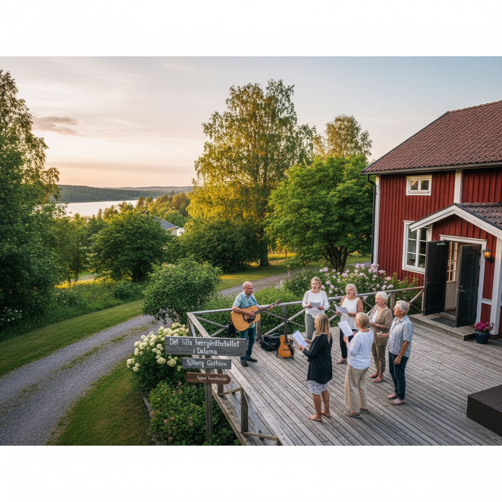 Det lilla herrgårdshotellet i Dalarna där din bästa julsång betalar för sommarnatten