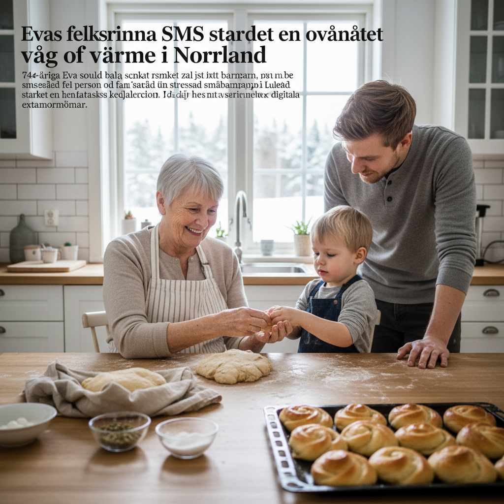 Evas felskrivna SMS startade en oväntad våg av värme i Norrland
