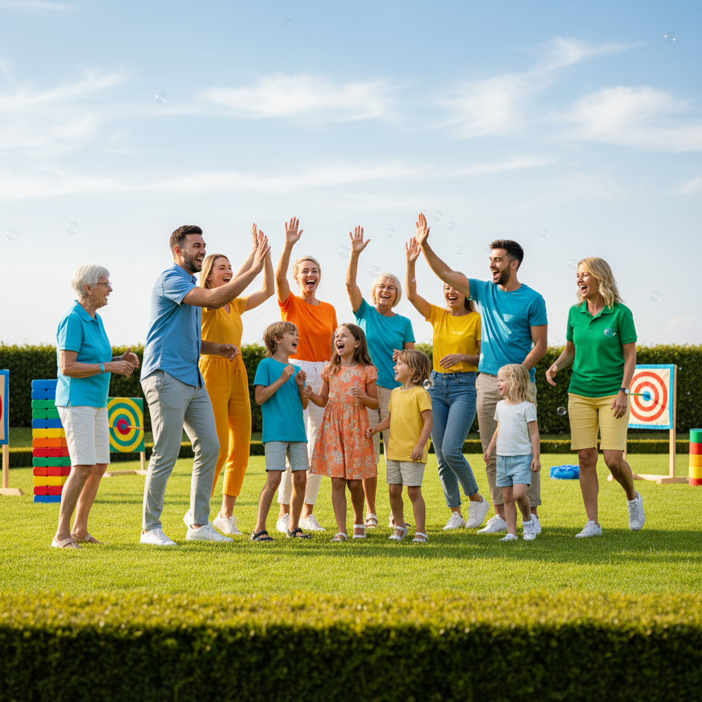 Extrem-croquet med ögonbindel och badtofflor blev sommarens stora skrattfest i Vetlanda