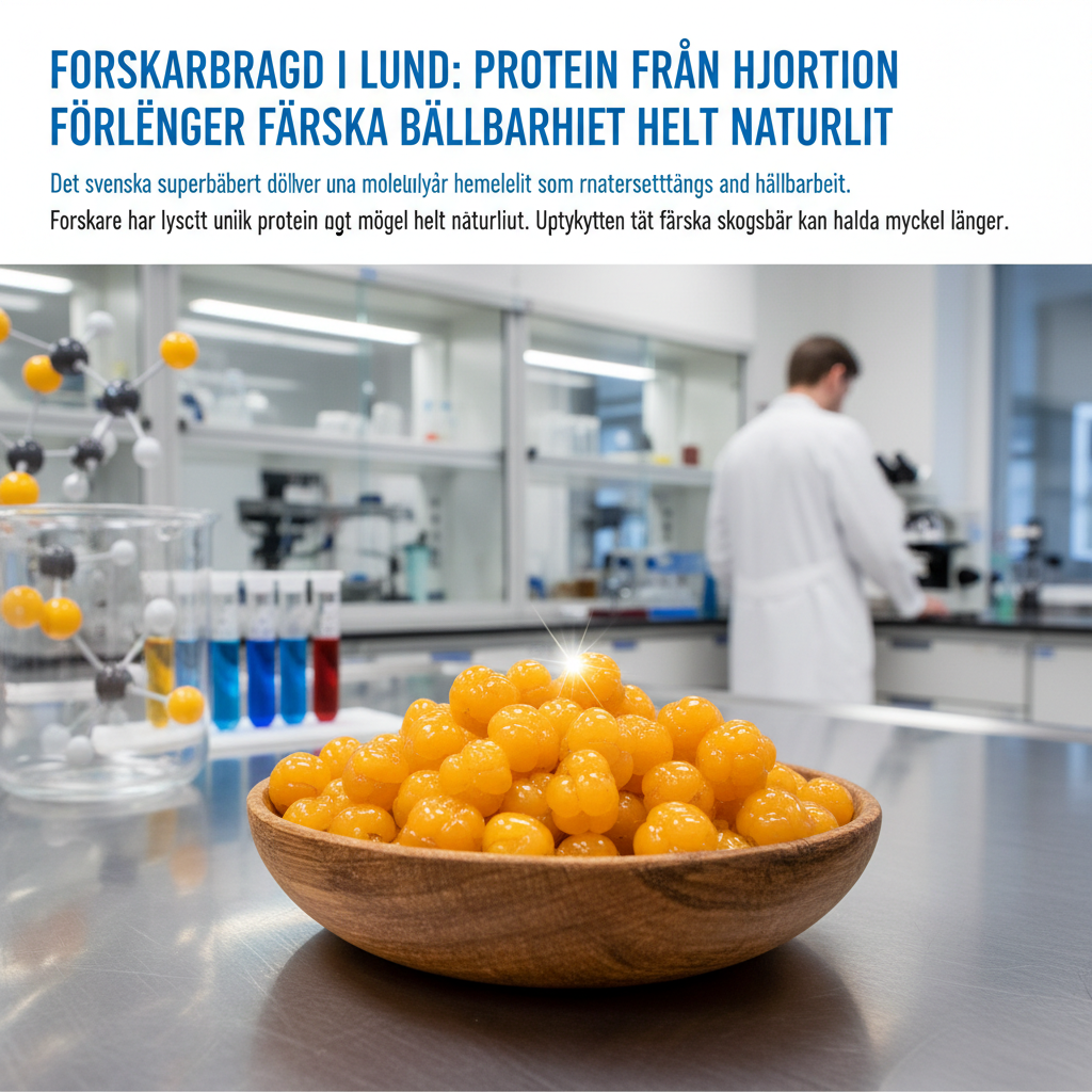 Forskarbragd i Lund: Protein från hjortron förlänger färska bärs hållbarhet helt naturligt