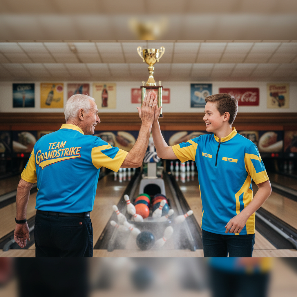 Generationer glänste på banan: Bertil och Hugo tog hem guld i historisk bowlingdubbel