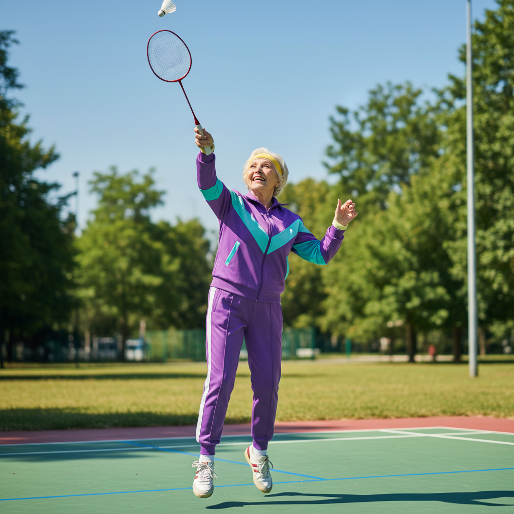Generationssegern i Lycksele: Birgitta, 72, och Oliver, 14, servade hem guldet i badminton