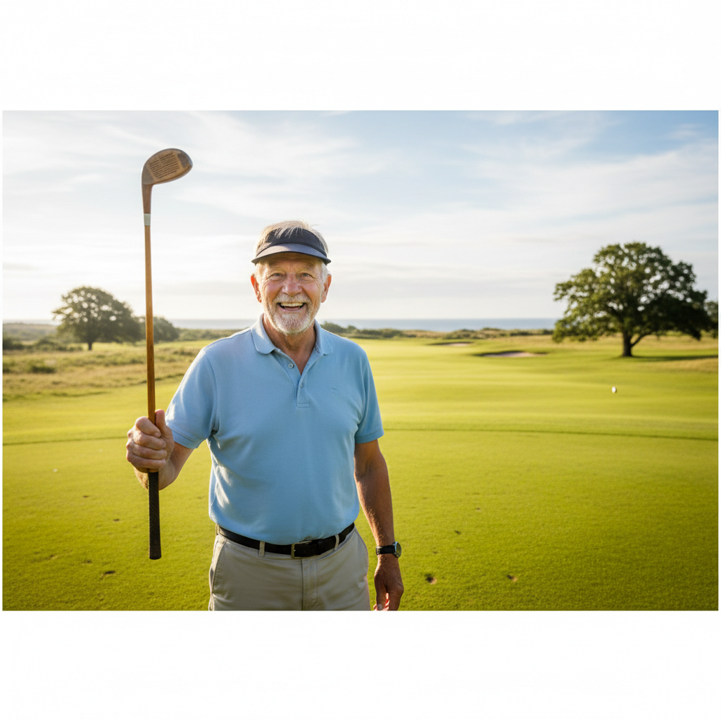 Glädjechocken på Öland: 72-årige Mats slog två hole-in-one med sin fars gamla träklubba