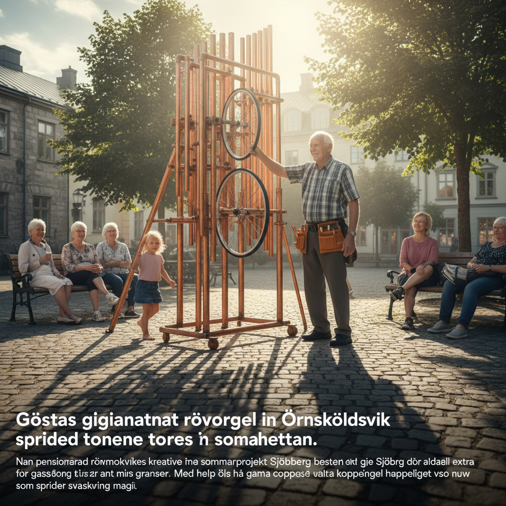 Göstas gigantiska rörorgel i Örnsköldsvik sprider svalkande toner i sommarhettan