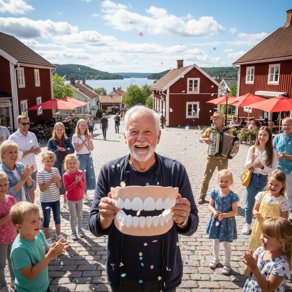 Ingvars borttappade löständer fann ny melodi i Gränna – blev sommarens gladaste kupp