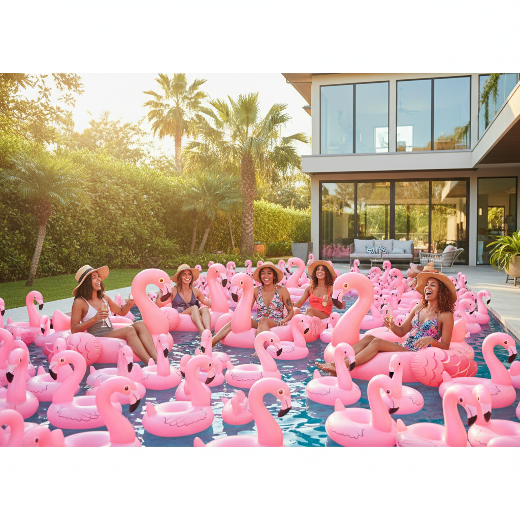 Lennarts klickfel gav hela Falkenberg sommarens gladaste flamingofest