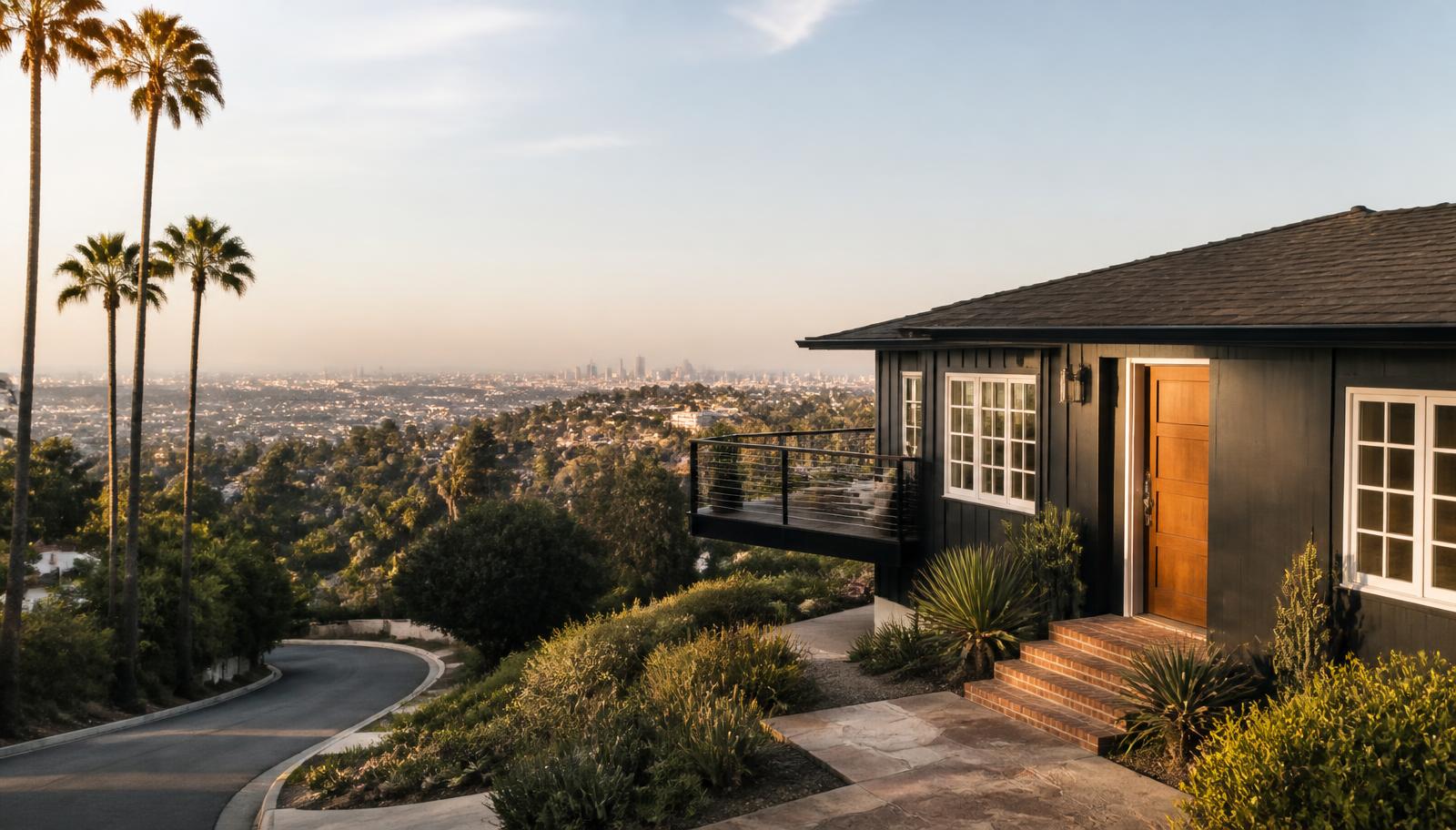 Svarta 50-talshuset i Hollywood Hills – och somrarna i Falsterbo