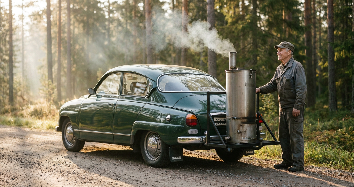 Det här behövs för att köra bilen på ved