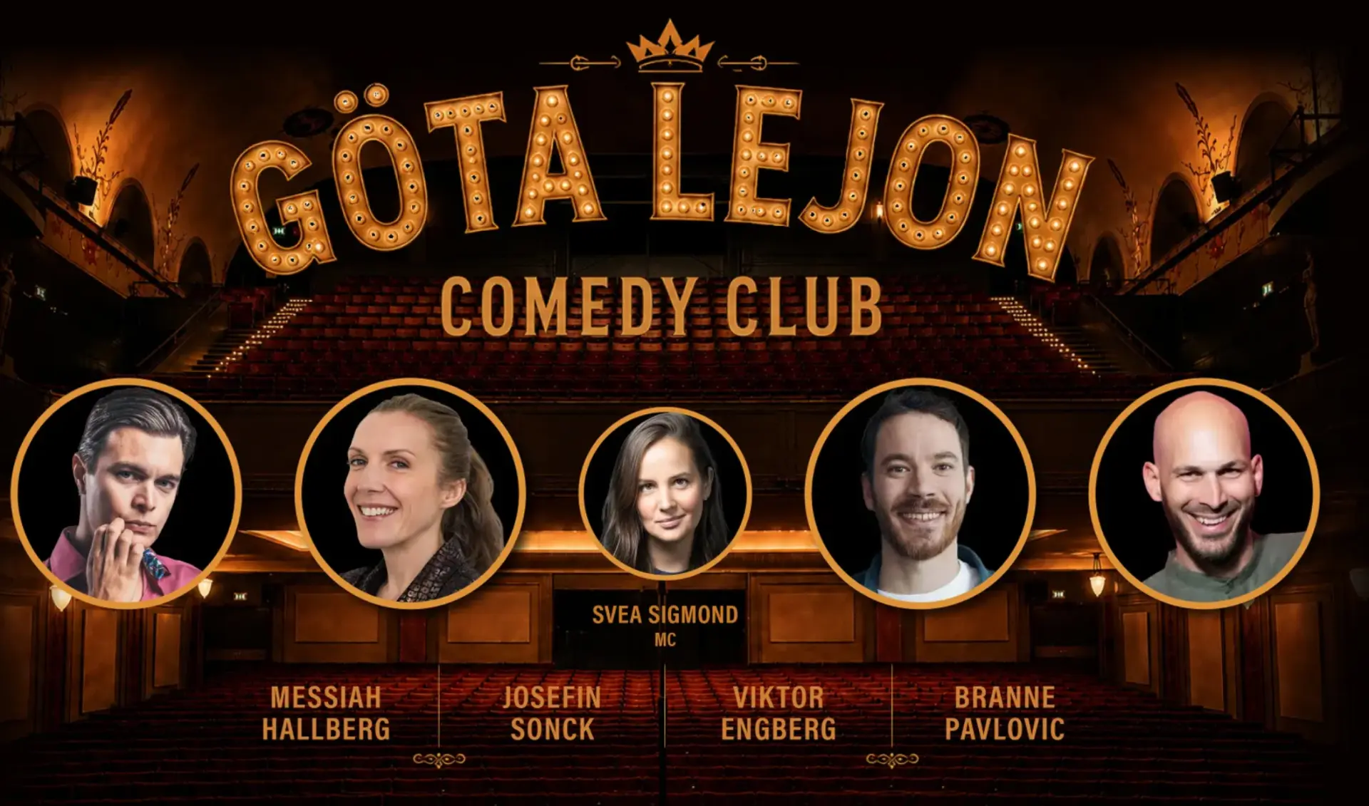Göta Lejon lanserar ny Comedy Club – premiär 18 november
