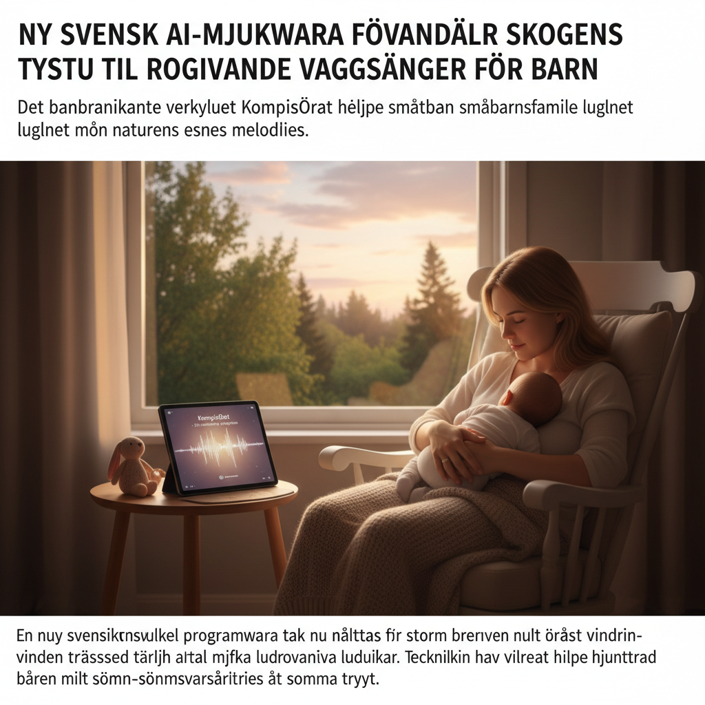 Ny svensk AI-mjukvara förvandlar skogens tysta sus till rogivande vaggvisor för barn