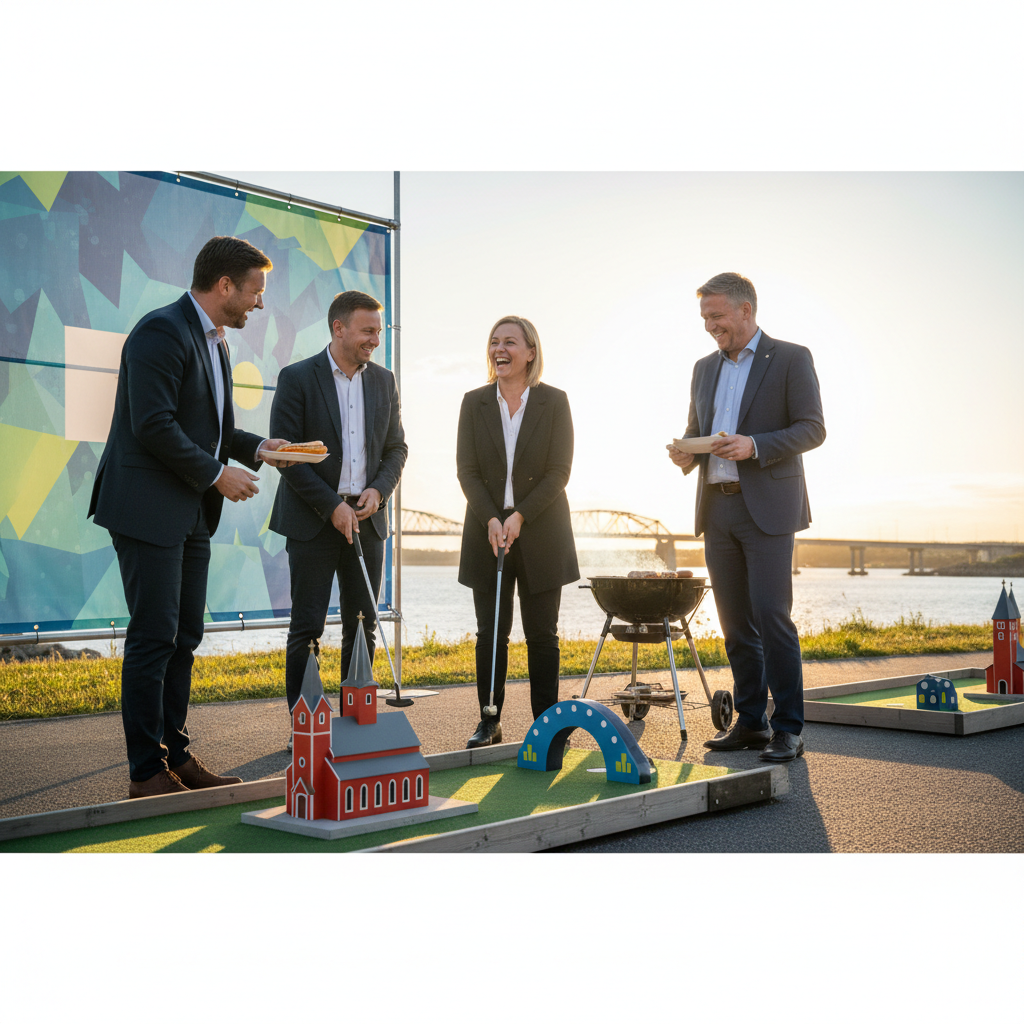 Politisk harmoni i Haparanda: Cykelvägsstriden löstes med minigolf och varma korvar