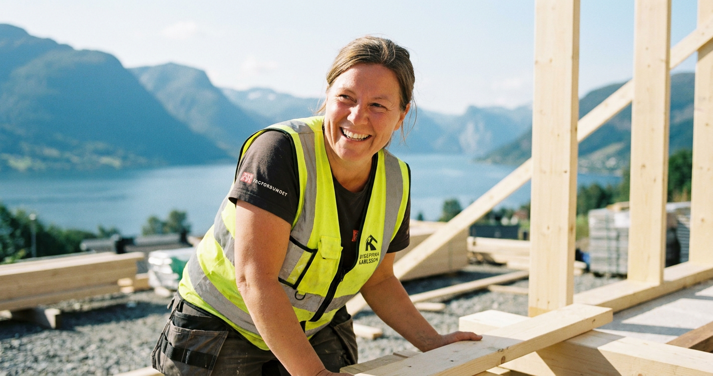 En svensk snickare som jobbar i Norge