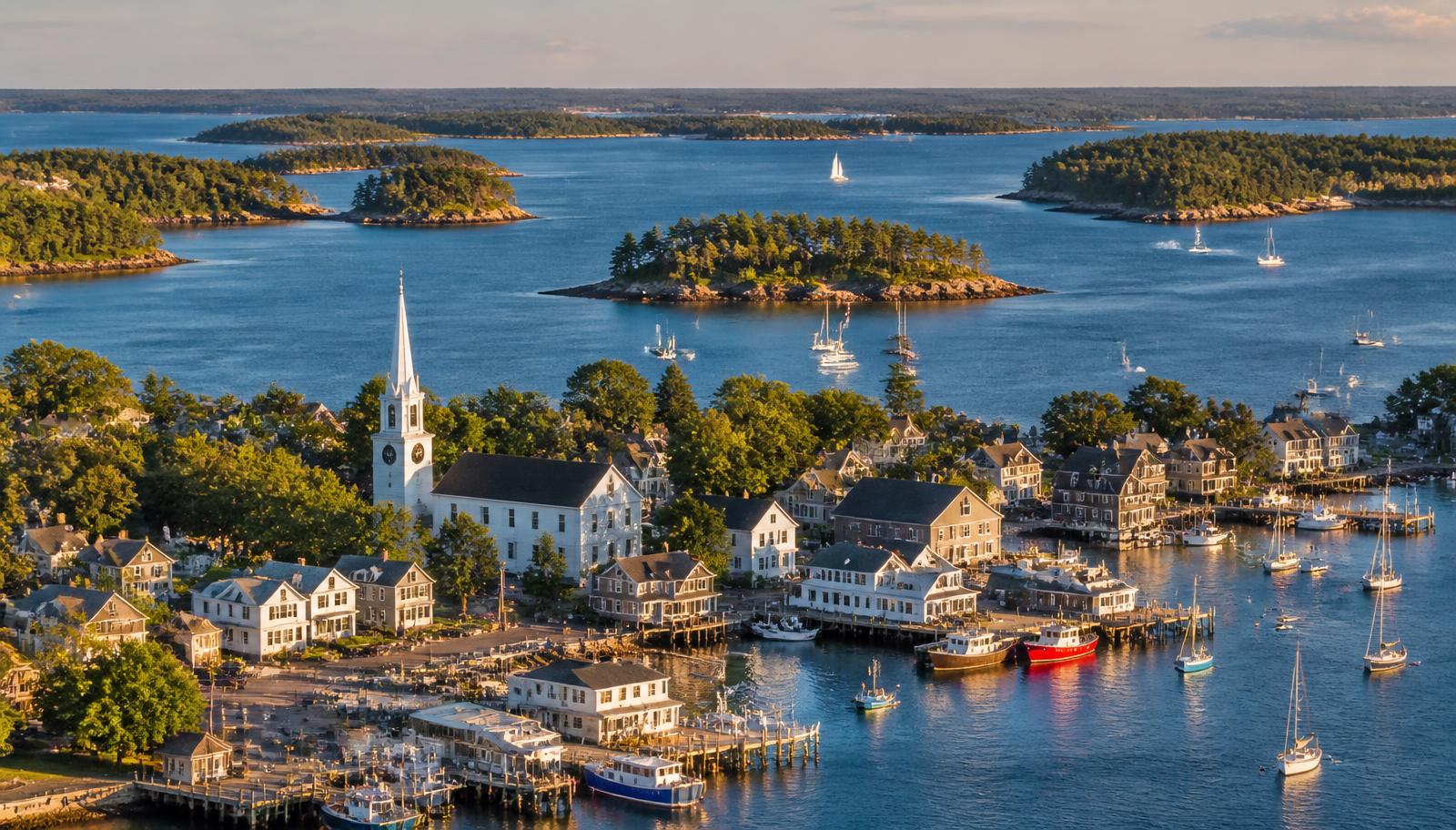 Småstaden med hav, berg och hummer – här börjar Amerikas dag