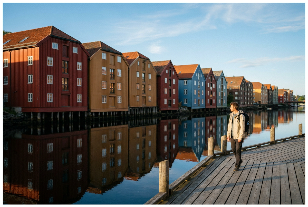 Trondheim på sommaren