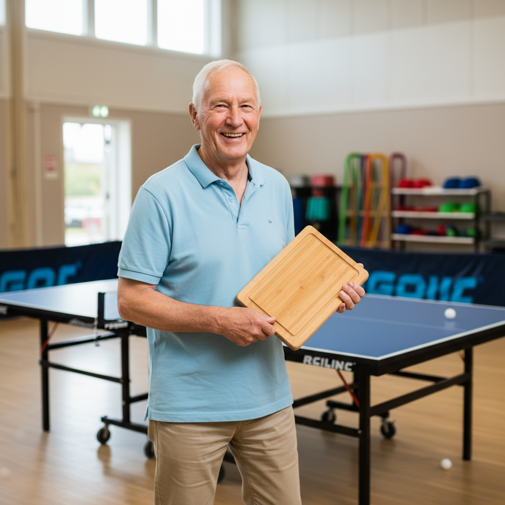 Skärbräda mot elitsatsning: Hur 74-årige Hans-Olof vann sommarens gladaste bordtenniscup