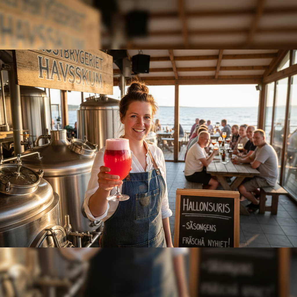 Skumt och passionerat i Glommen: Mikrobryggeriet där hela byn möts över hallonsuris