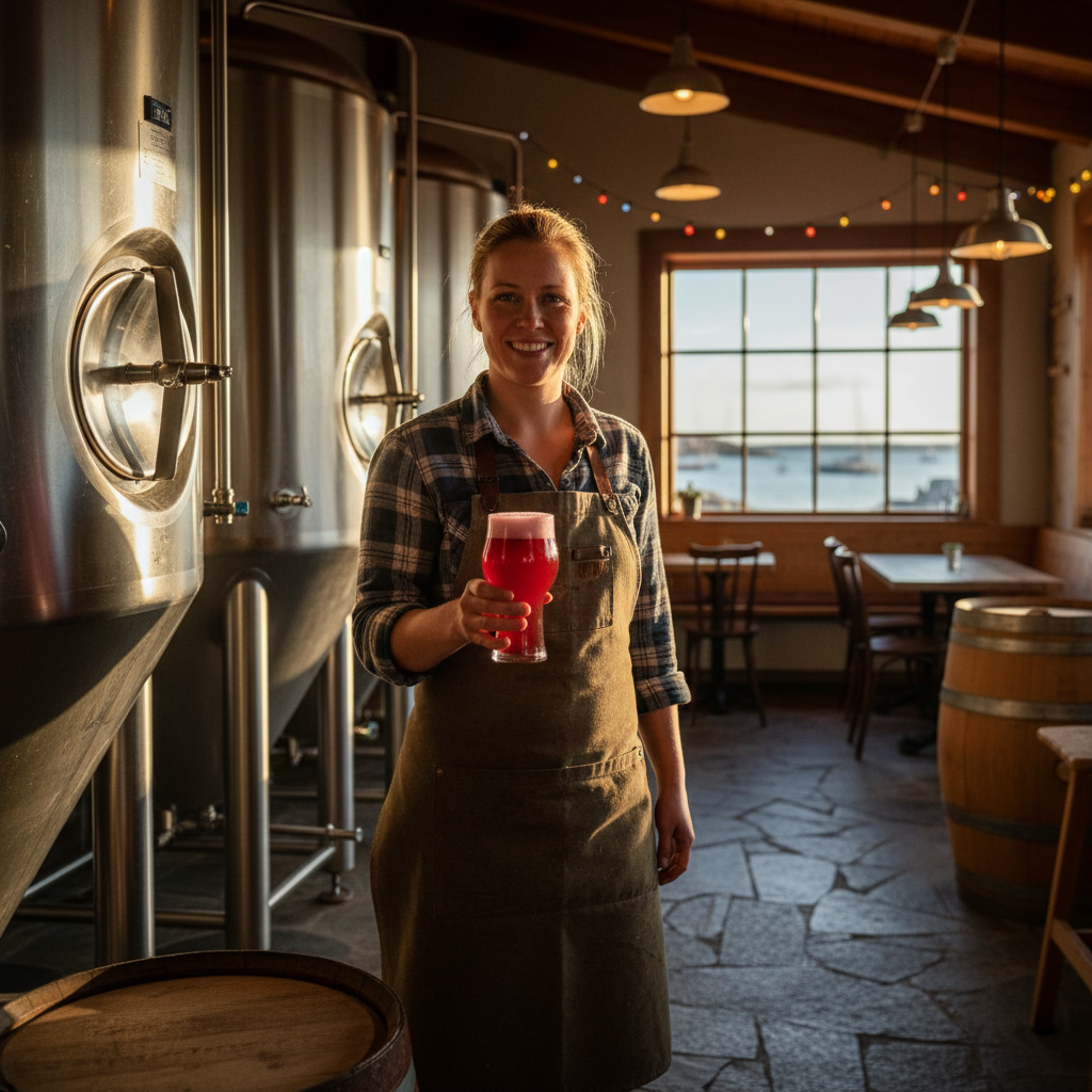 Skumt och passionerat i Glommen: Mikrobryggeriet där hela byn möts över hallonsuris