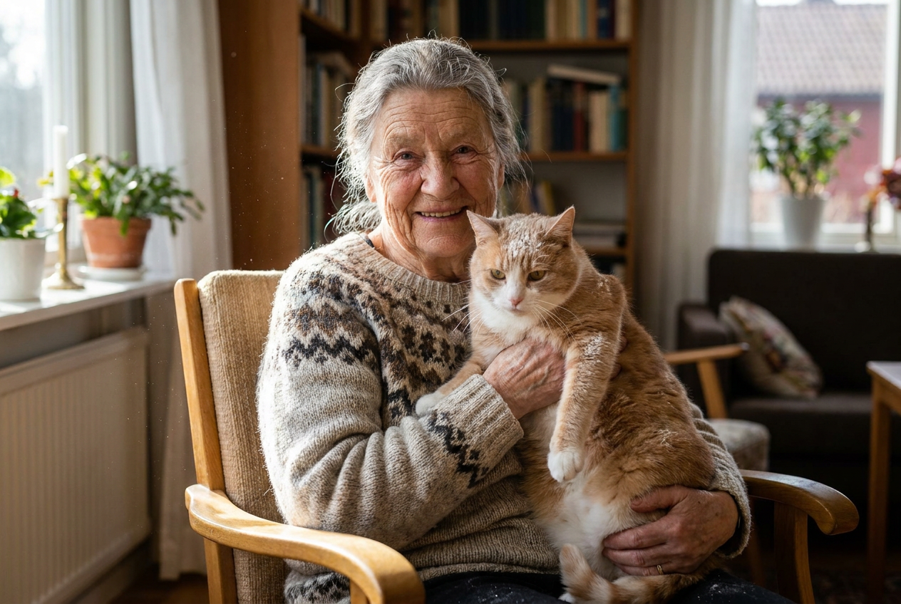 Smarta sensorer i Veberöd hittade katten Bullen på bageriet