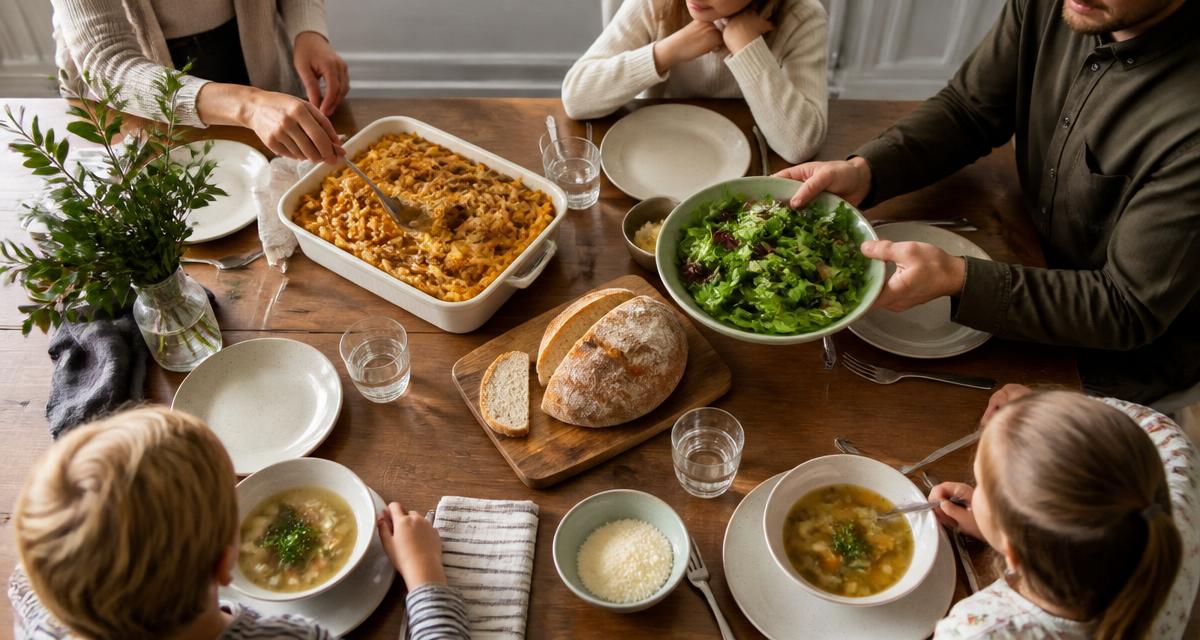 Söndag, hela familjen trötta – vad ska vi äta?