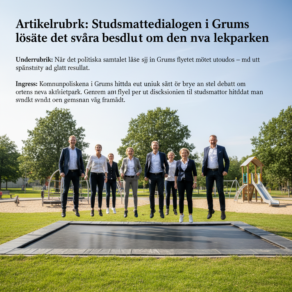 Studsmattedialogen i Grums löste det svåra beslutet om den nya lekparken
