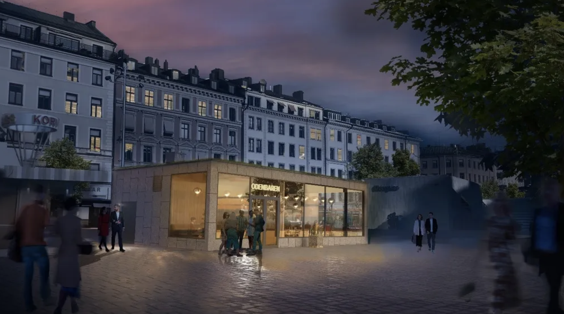 Ny krog mitt på Odenplan – spaden är i marken