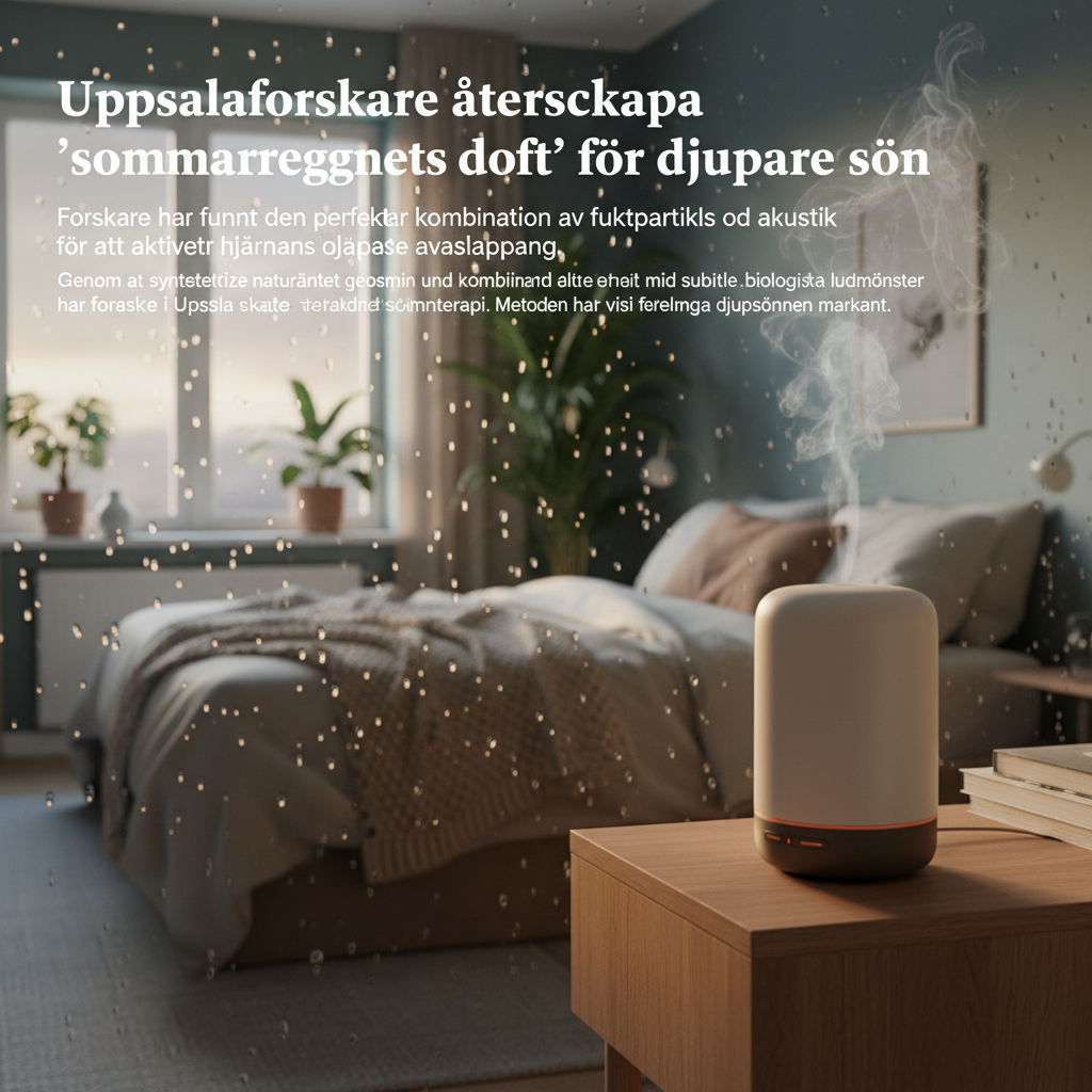 Uppsalaforskare återskapar 'sommarregnets doft' för djupare sömn