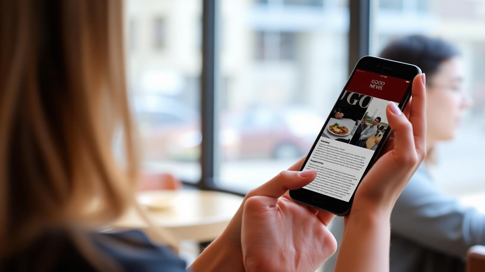 Läsa Good News i mobilen – hela tidningen är anpassad för mobil, dator och surfplatta