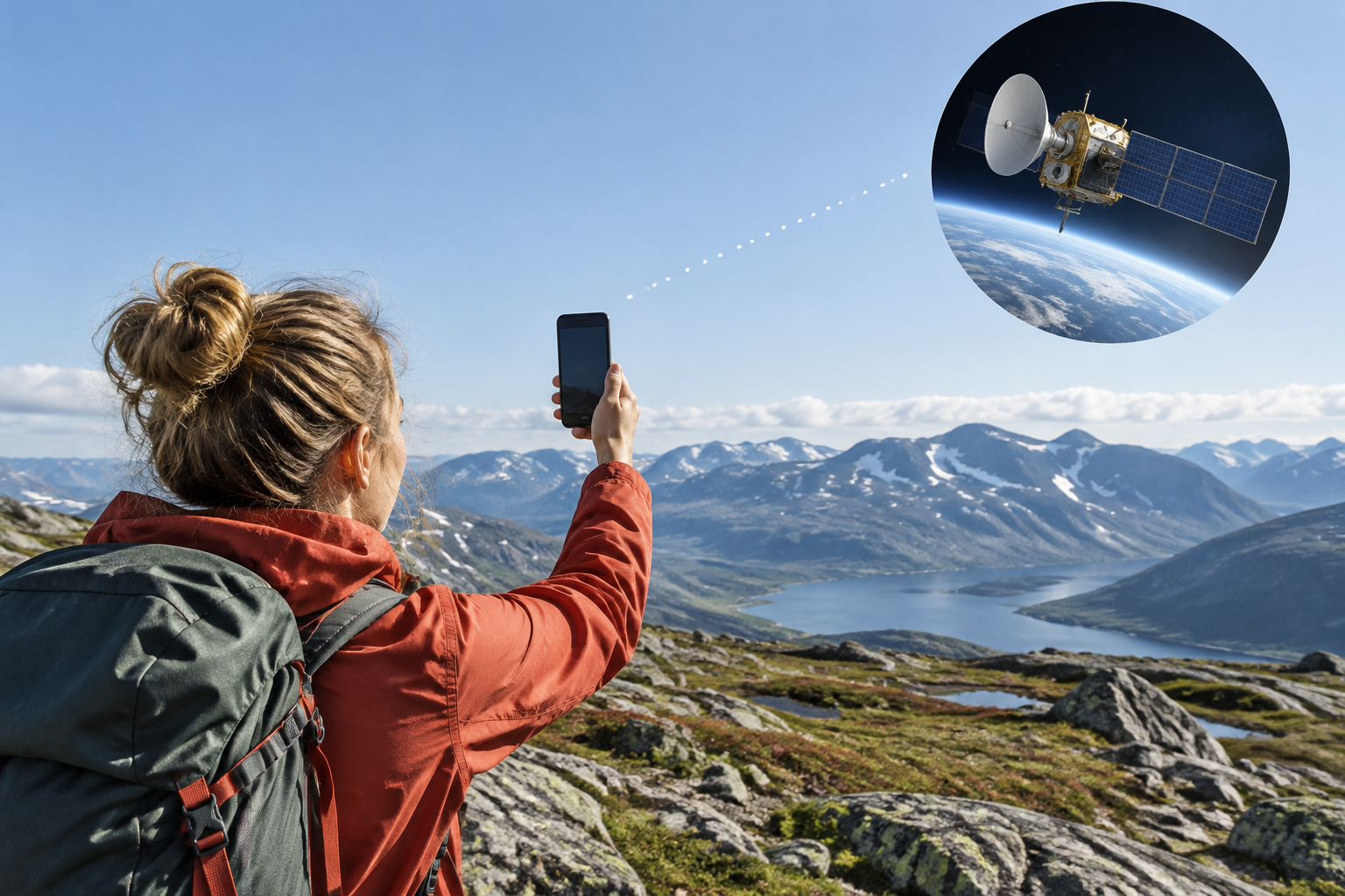 Satelliter kan ge mobilen ett reservnät