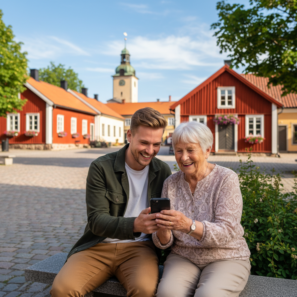 Visbystudentens smarta AI-app väcker historien till liv direkt i mobilskärmen